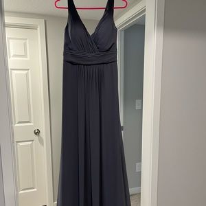Levkoff Grey Bridesmaid Dress